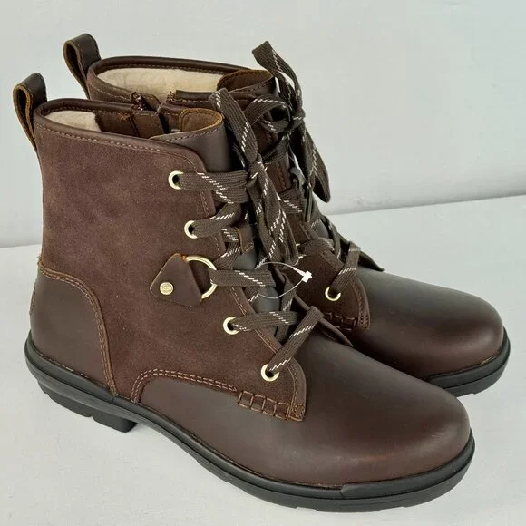 Size 9 - Women's UGG Hapsburg Hiker Boots - Scotch Waterproof Leather - Picture 2 of 14